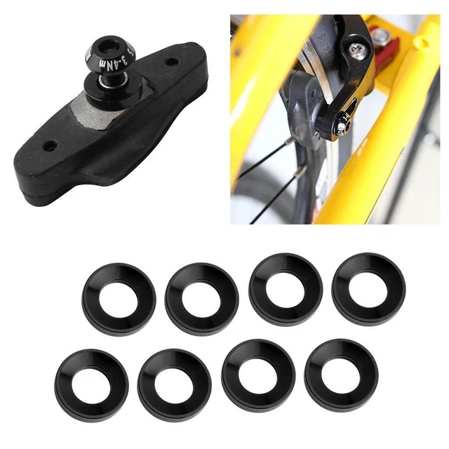 Alomejor Fahrrad Bremsklotz Einsteller 2 Stück - Engineering Plastics - Einfache Montage Für Bremssättel