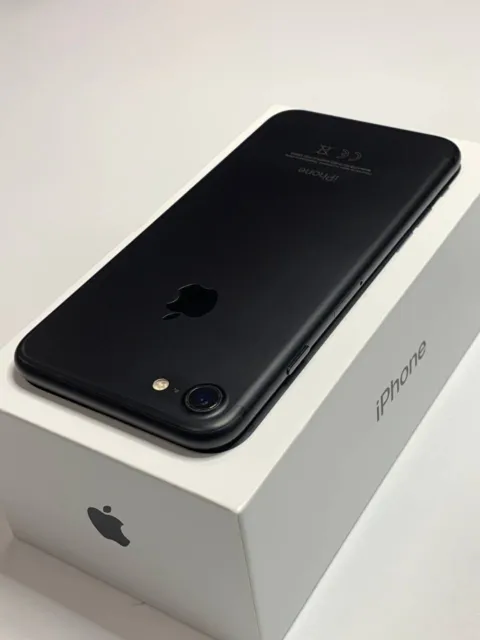 Apple iPhone 7 128GB Matte Black Unlocked - Very Good Condition BH  100%