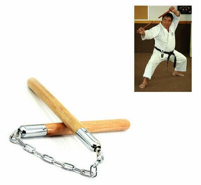 Catena Allenamento Kung Fu Wushu In Legno Karate Nunchaku Arti Marziali