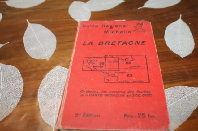 Guide régional Michelin LA BRETAGNE 2è édition 1928-29