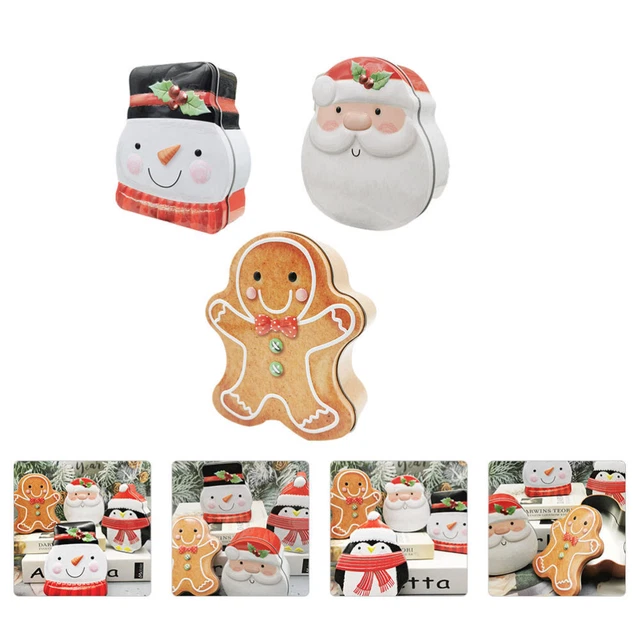 Scatola di latta di Natale ferro alieno scatola per biscotti di Natale vetro per dolci scatola per biscotti
