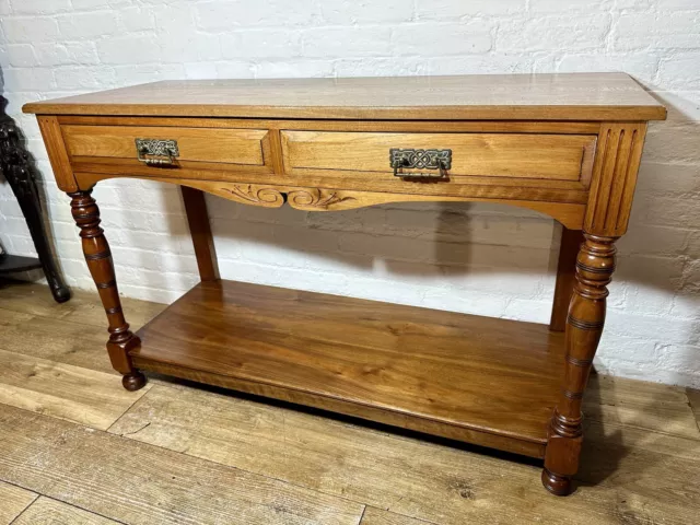 Antique Edwardian Mahogany Hall Table / Sideboard    . Free Delivery Available