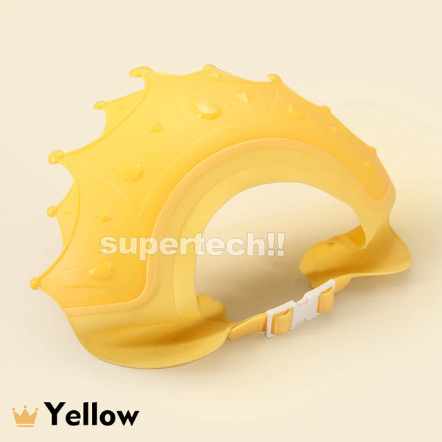 Adjustable Kids Baby Shower Cap Children Bath Wash Hair Eye Care Crown Shape Hat
