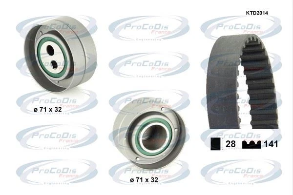 Kit De Distribution Citroën Xm 2.5 Td,Peugeot Boxer Camionnette 2.5 D 4X4,2.5 D