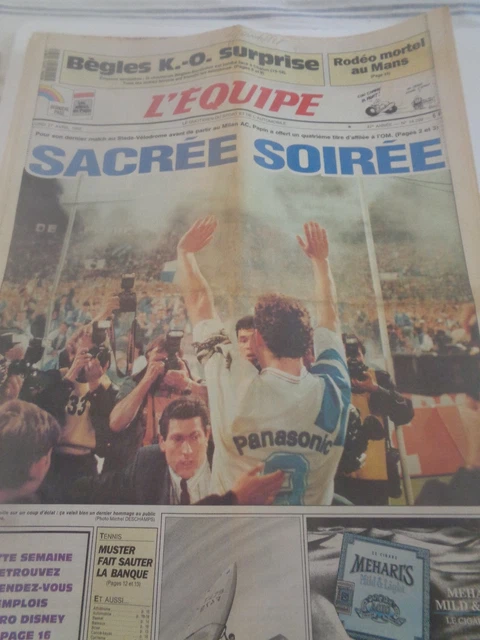 Football Special Jean-Pierre Papin 1992 – OM Ballon D'Or + Poster – état Neuf