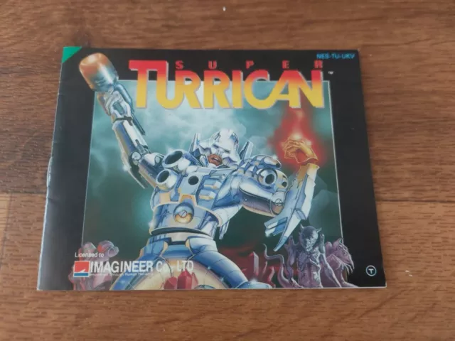 Super Turrican - manual only - Nintendo NES