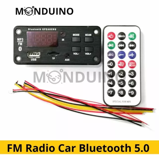 FM Radio Car Bluetooth 5.0 Speaker Module MP3 Decoder Board Music voiture bureau