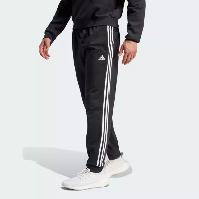 Adidas Men's Essentials Warm-Up Tapered 3-Stripes Track Pants (NWT)