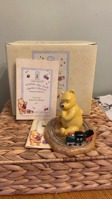 Royal Doulton Winnie The Pooh WP47  Toot Toot went the whistle Boxed & Certifica