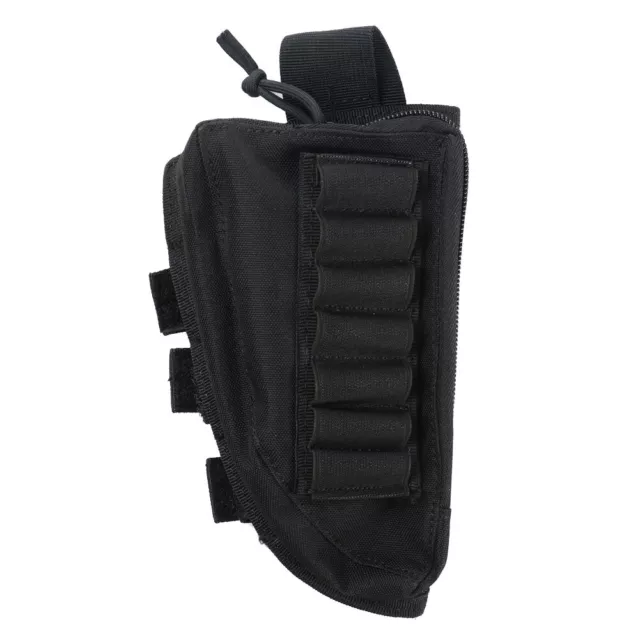 Tactical Buttstock Shotgun Rifle Stock Cheek Rest Ammo Shell Pouch Cartridge Bag