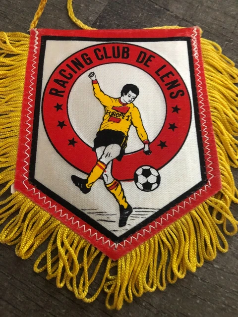 Fanion Vintage RC Lens – Mini Maillot, Football, Club Français