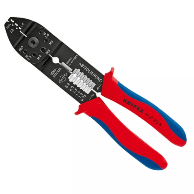 Knipex 230mm Crimping Pliers Crimpers Wire Strippers Cable Cutters - 9721215B