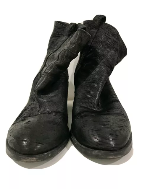 eileen fisher size 10 leather black boots