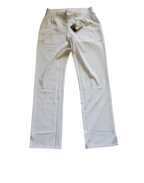 Jockey Scrub Pants Rib Trim Combo Comfortable Fit Women 2255 - 011 White Size XS