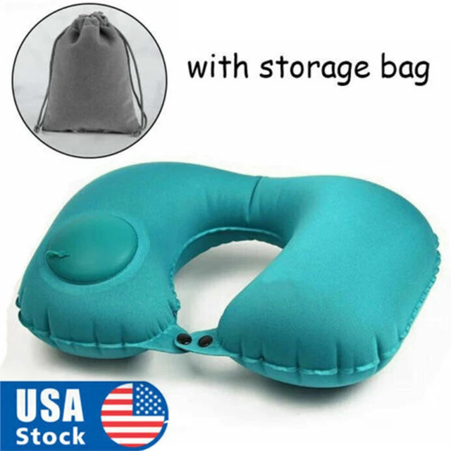 Portable Travel U Shaped Air Pillow Cushion Neck Support Aerated Light Weight