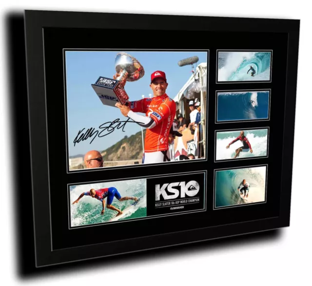 Kelly Slater Signed Limited Edition Framed Memorabilia