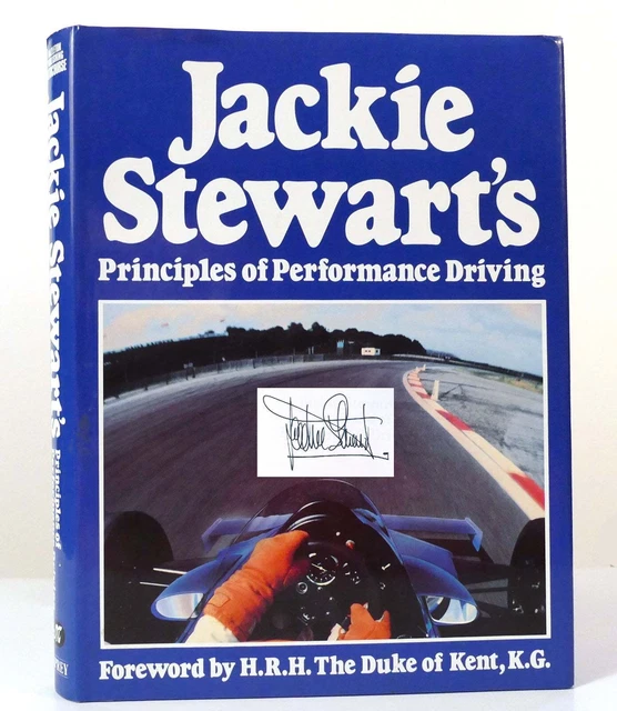 RARE présentoir photo signé Jackie Stewart F1 F1 finale champion du