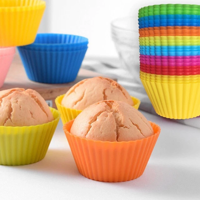 Pudín Simple Pastel Molde Hielo Redondo Muffin Galleta Diámetro 7 cm Antiadherente