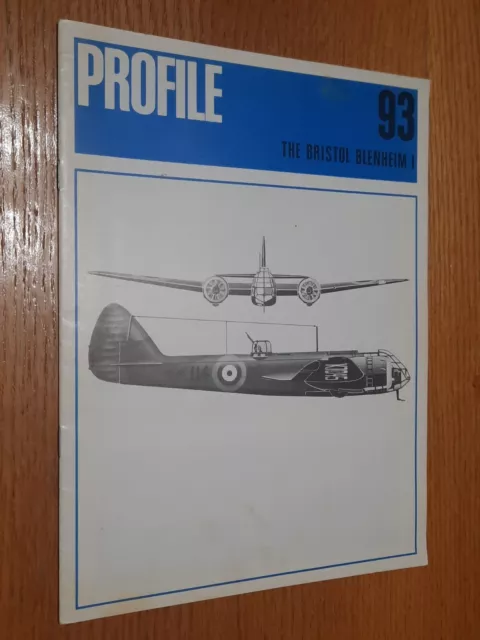 Aircraft Profile #93 Bristol Blenheim I by JR Moyes WWII British Warplane