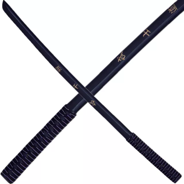 Haller Bokken Daito Katana mit Wicklung Trainingsschwert Holzschwert schwarz