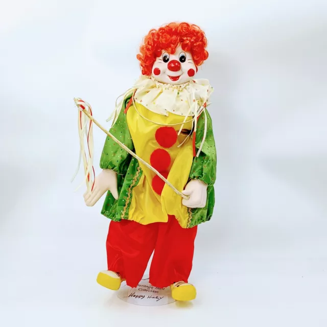 The Heritage Mint LTD "Happiness and Love" Collection 16" Porcelain Clown 1989.