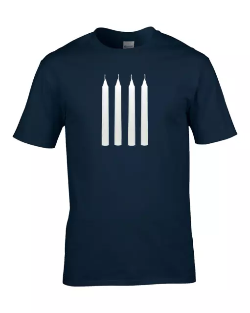 FOUR CANDLES or FORK HANDLES - Two Ronnies classic comedy funny  Mens T shirt