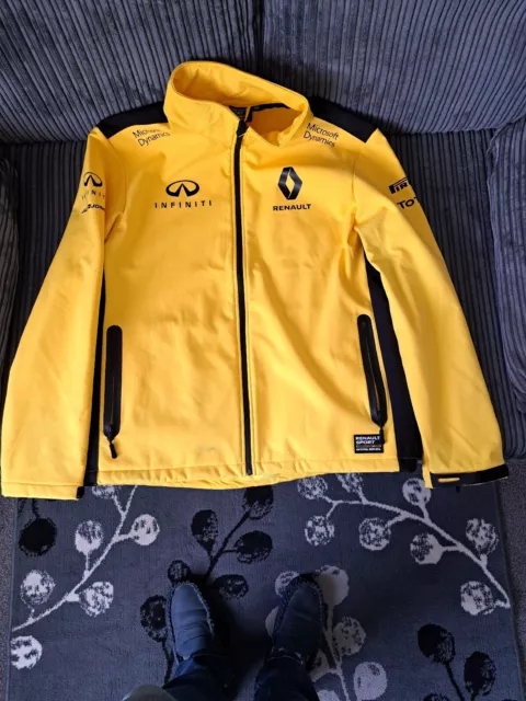 Giacca gialla replica ufficiale Renault Sport Formula 1 Team XXL più berretto