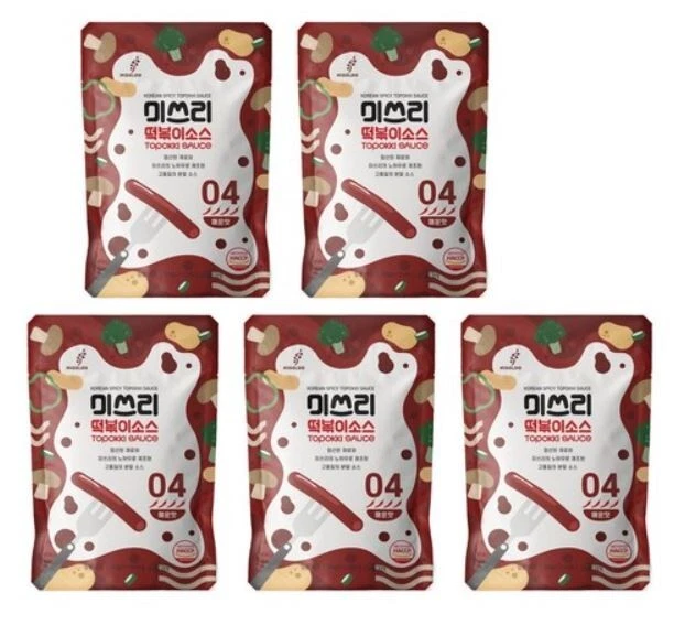 [Korean Topokki] Miss Lee Rice Cake TTeokbokki Sauce Powder Hot 50g* 5 bags