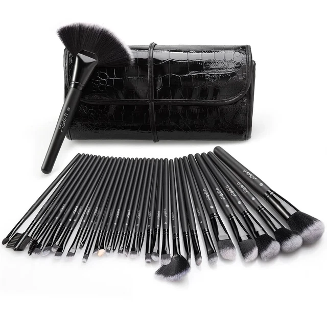 Pennelli Make Up USpicy Kit 32 pezzi Cosmetici Trucco spazzola nero