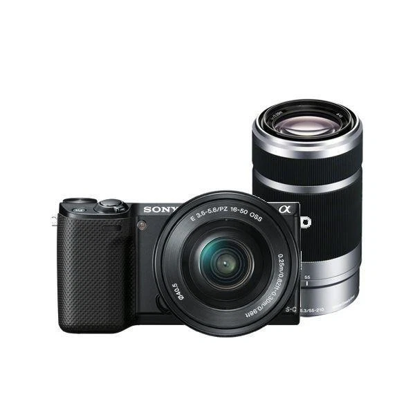 ☆美品【SONY】NEX-5R + E 16-50mm + 55-210mm NEX-5RY(S)｜SONY ミラーレス一眼 α NEX-5R ダブルズームレンズ