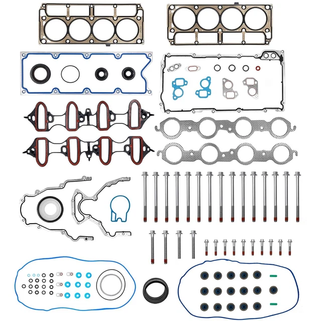 Head Gasket Set Complete With Bolts For 07-08 GMC Acadia Buick - Foto 14
