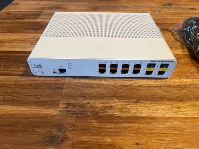 Cisco WS-C2960C-8TC-L Catalyst 2960C Switch 8 FE 2 x Dual Uplink Lan Base