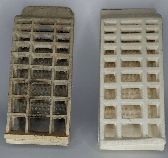 VINTAGE GAS HEATER Radiant Ceramic Bricks Grates £17.28 - PicClick UK