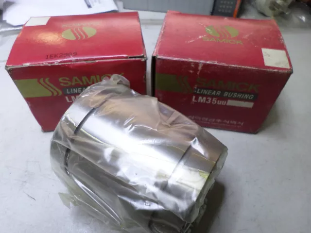 SAMMICK - LINEAR BEARING ** Qty of 2 ** 35MM ID 52MM OD 70MM LONG -- LM35UU