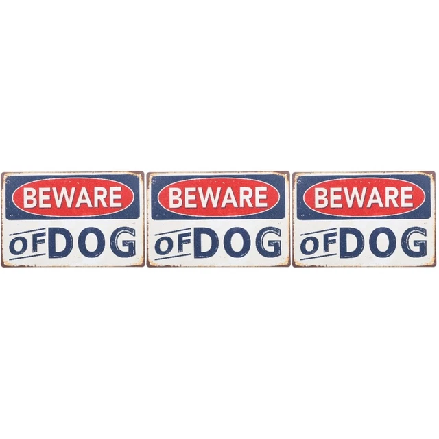 Cartello 'Attenzione Al Cane' Per Esterni - PVC 15x30cm Con Beagle | Avviso Divertente