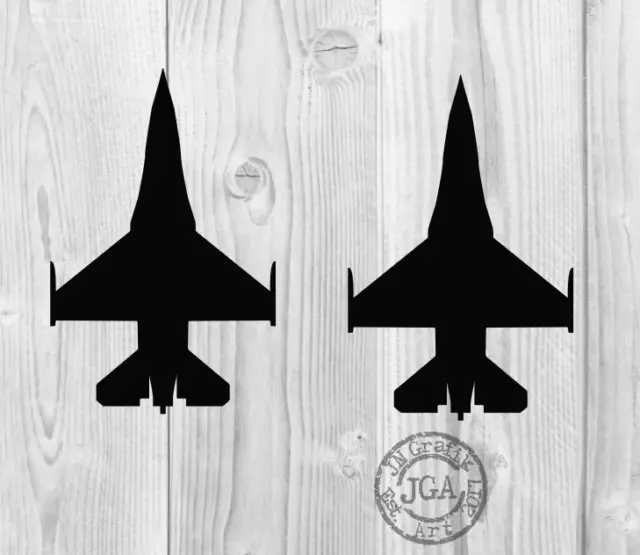 2x Kampfjet Aufkleber Flugzeug Sense Bike Sticker Tuning JDM Decal Scene  LKW
