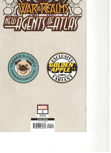 War of Realms New Agents of Atlas #1 Frankie's Variant Marvel Aug 2019 2nd Print 2