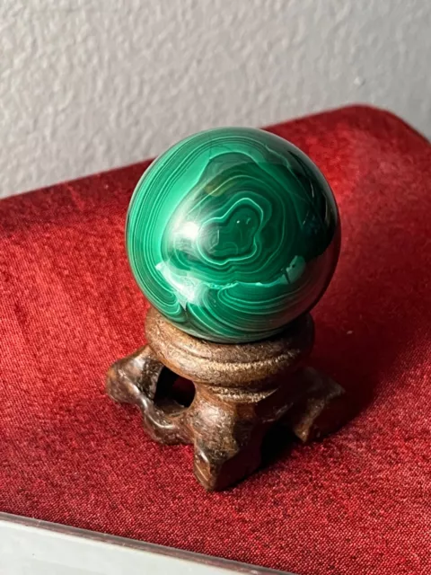 Malachite Sphere!! 30-35 mm Stunning polished natural D.R.Congo mined spherical