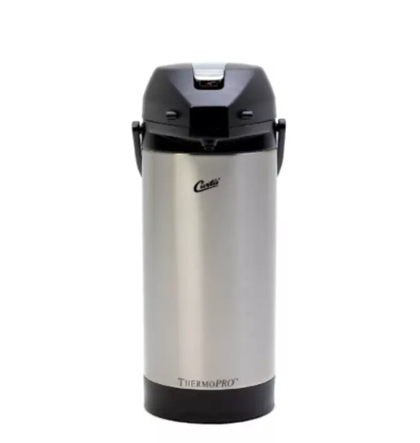 New Wilbur Curtis ThermoPro 3.8L Stainless Steel Lined Airpot w/ Lever Handle