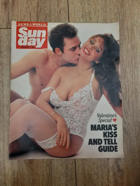 Maria Whittaker page 3 Girl Sun day News Of The World Magazine FEB 11TH 1990