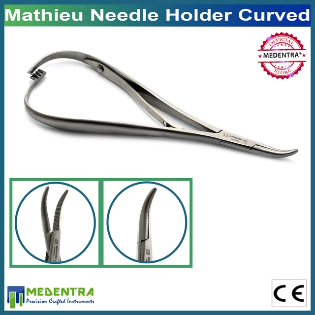 Mathieu Curved Holder Orthodontics Elastic Ligature Forceps Porta Aghi Pliers