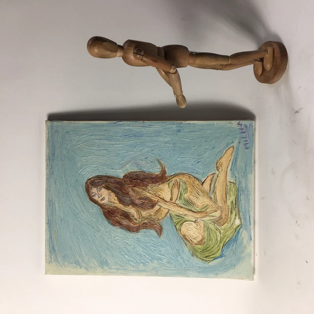 Nudo Olio su Tela di Milena - Dipinto del '900 - Italia