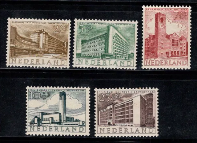 Niederlande 1955 Mi. 655-659 Postfrisch 60% Gebäude, Konstruktionen