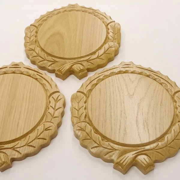3 Pieza Keilerschilder Tallado Roble Claro Af 14 CM Keilerbretter Signos Juego 2