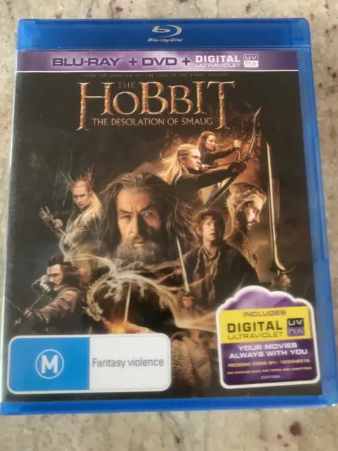 Hobbit - The Desolation of Smaug DVD, 2013) Martin Freeman Region 4 Not Blu Ray