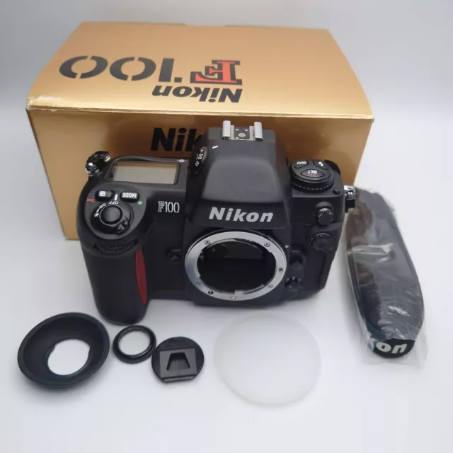 [Near Mint ] Nikon F100 35mm SLR Film Camera Black Body From JAPAN