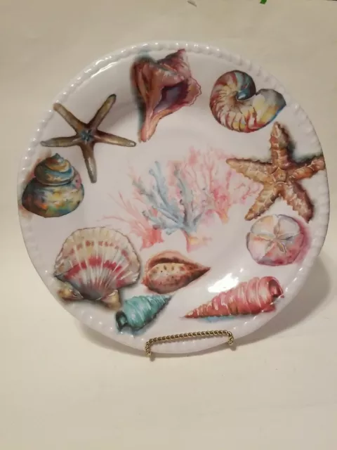 Merritt Melamine Round Dinner Plate 11" Coral Shell Item #21814 Tre Sorelle Des