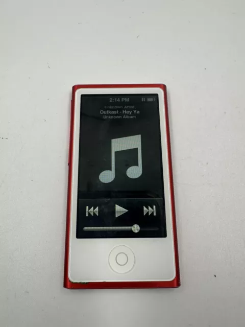 Apple iPod Nano 7th Generation 16GB RED Player MP3 Media Player A1446