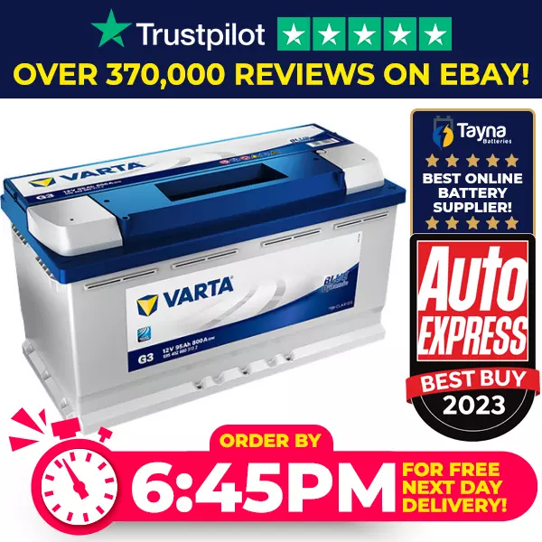 Varta G3 Heavy Duty 019 Car Battery 95Ah - Iveco Jaguar Jeep Land Rover Mercedes