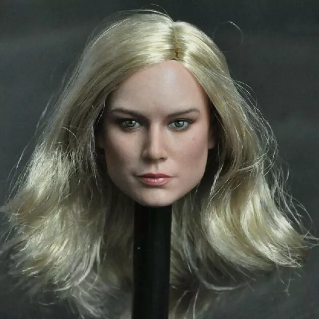 Delicate Painting 1/6 Scale Captain Marvel B Style Brie Larson Head Sculpt